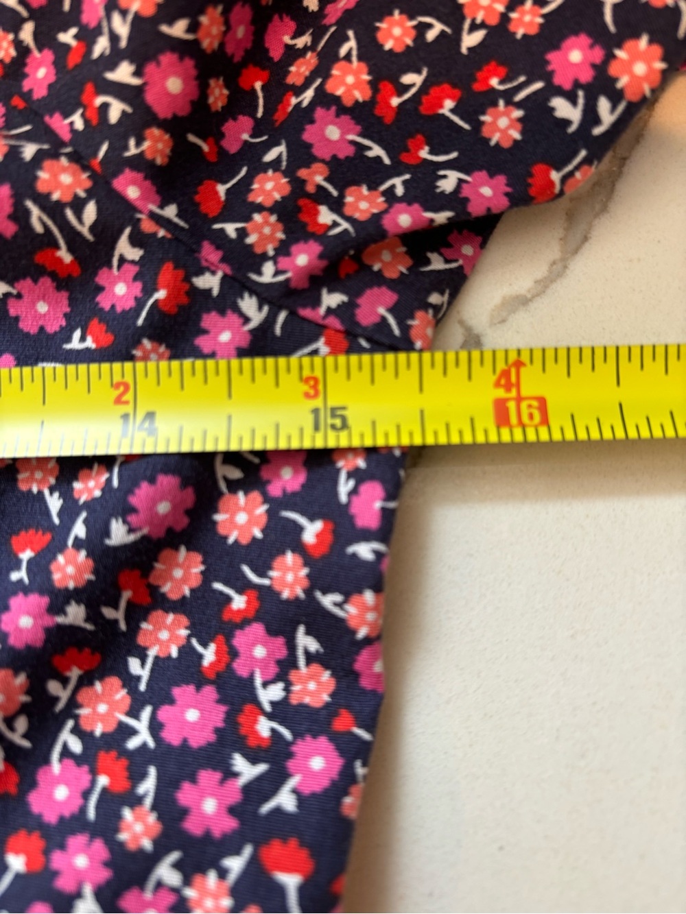 Draper James Dottie Babydoll Shift Dress Women XS Nassau Multi Navy Floral Print - Picture 9 of 14